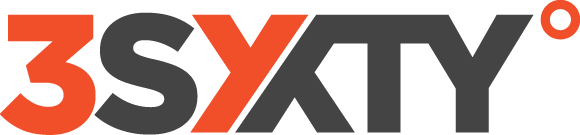 3Syxty grey logo on a light background